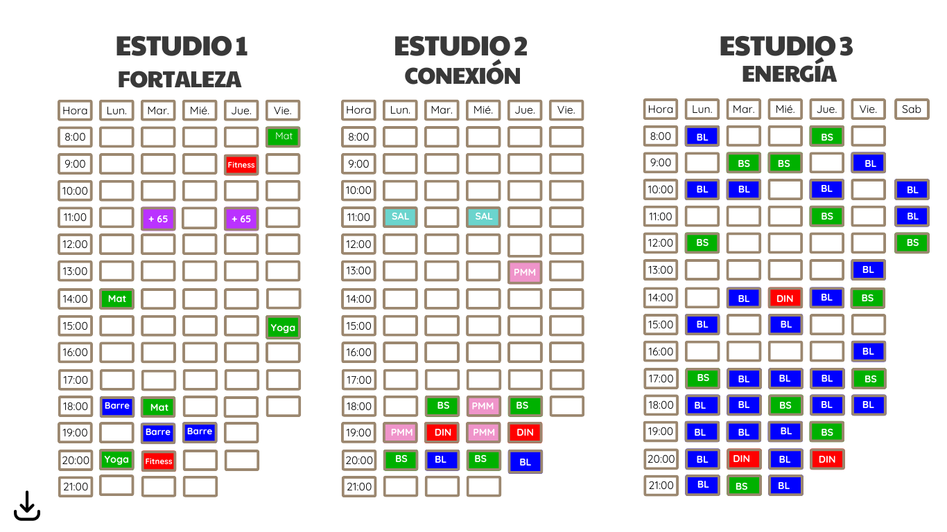 Horario Abril